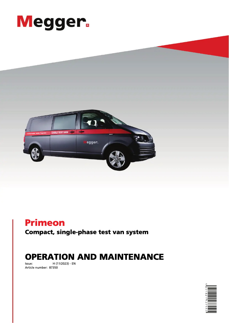 Image de la première page du manuel de l'appareil Primeon