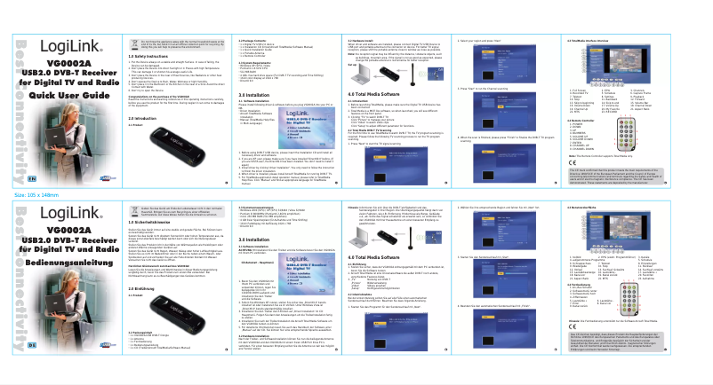 Page 1 de la notice Manuel utilisateur LogiLink VG0002A