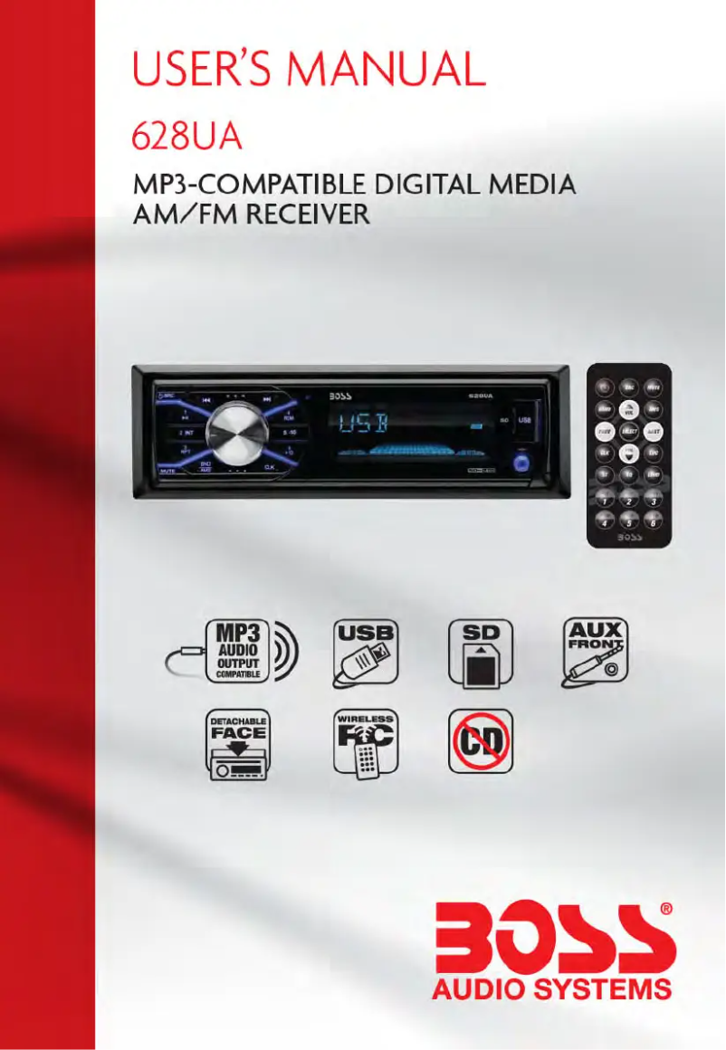 Page 1 de la notice Manuel utilisateur Boss 628UA