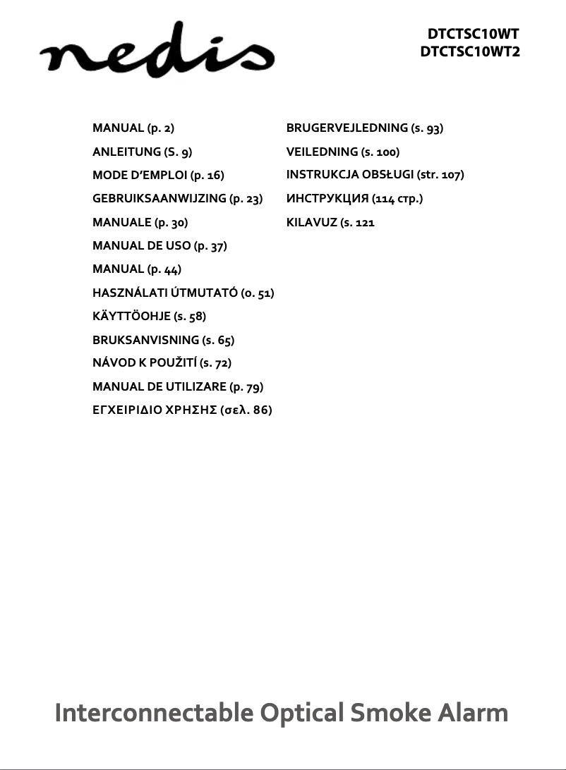 Página 1 del manual Manual de usuario Nedis DTCTSC10WT