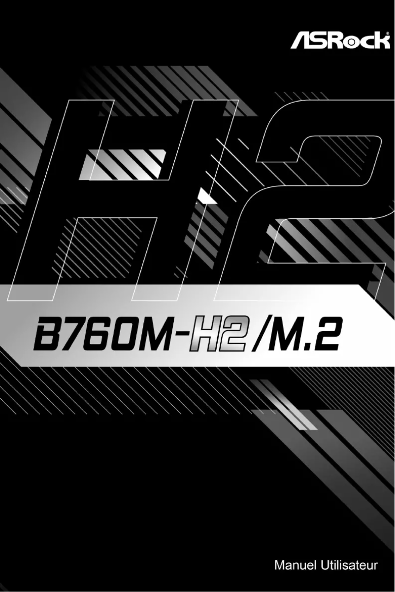 Page 1 de la notice Manuel utilisateur Asrock B760M-H2/M.2