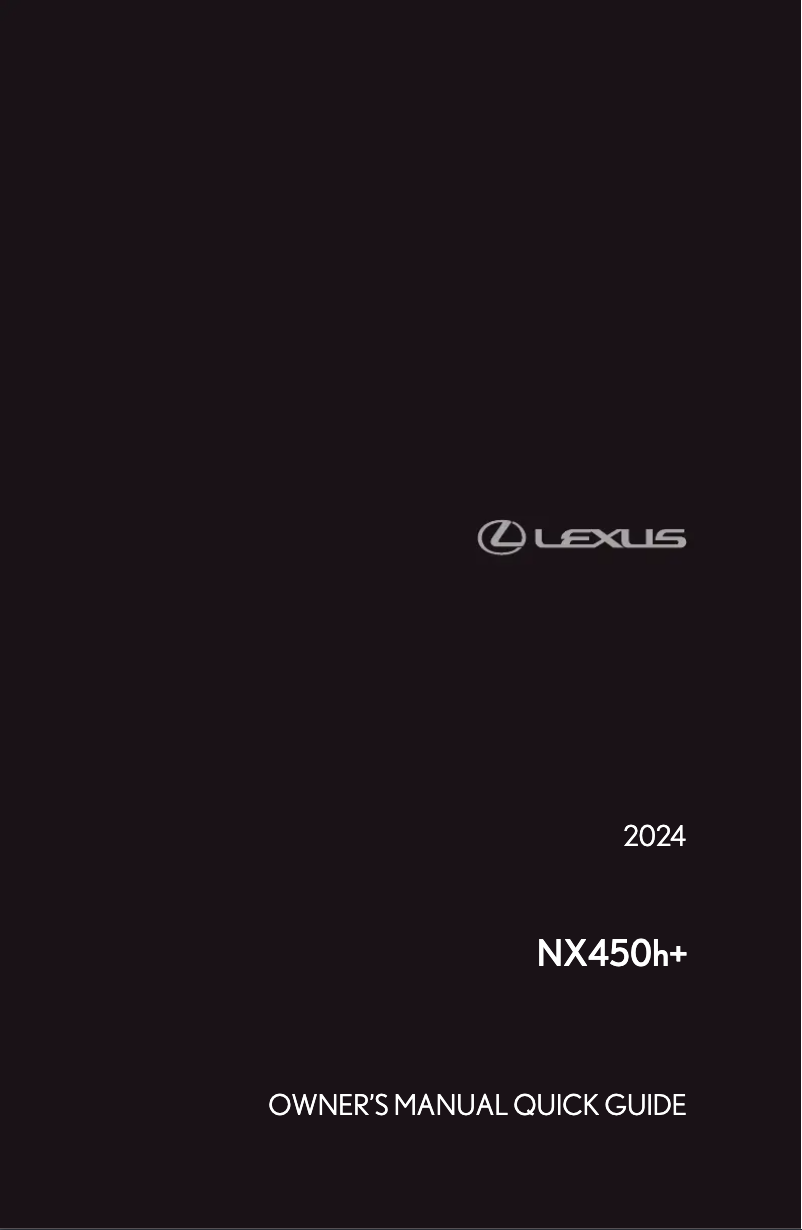 Imagen de la primera página del manual del dispositivo NX 450h (2024)