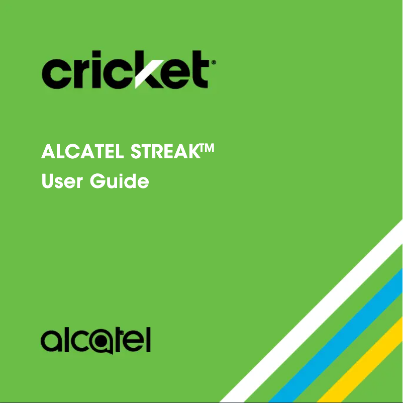 Page 1 de la notice Manuel utilisateur Alcatel Streak