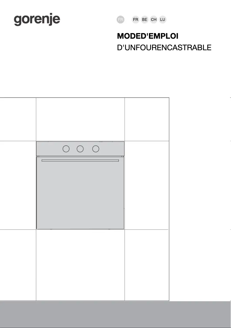 Page n°1 - Manuel utilisateur Gorenje BO6712E02XK