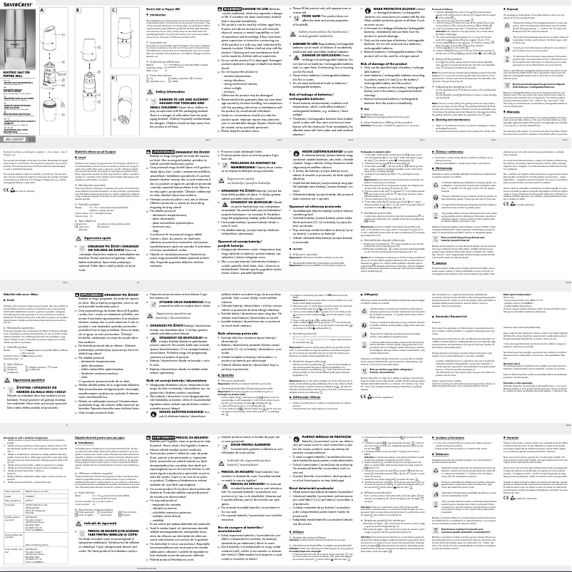 Page 1 de la notice Manuel utilisateur SilverCrest IAN 309597