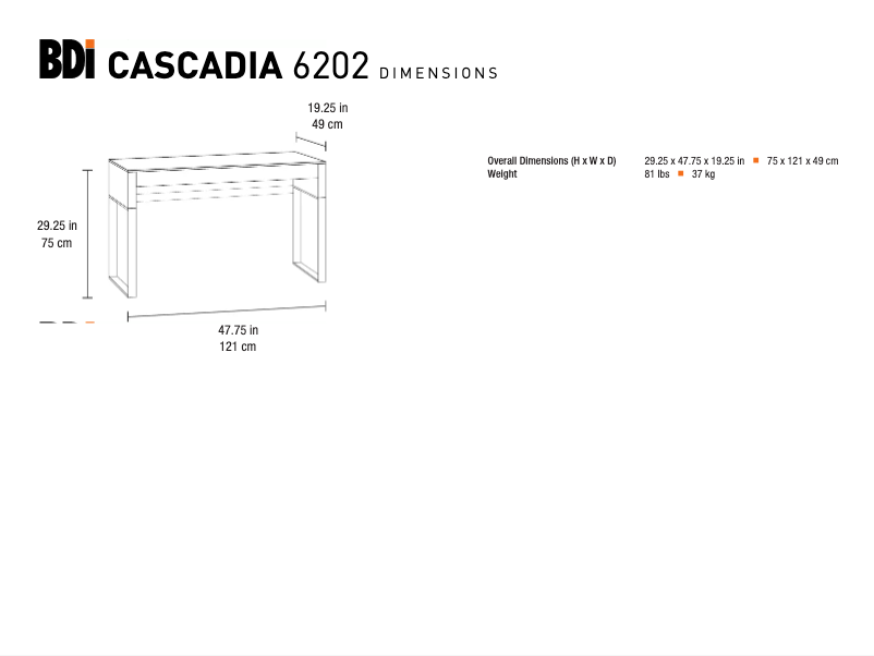 Page n°1 - Manuel utilisateur BDI Cascadia 6202
