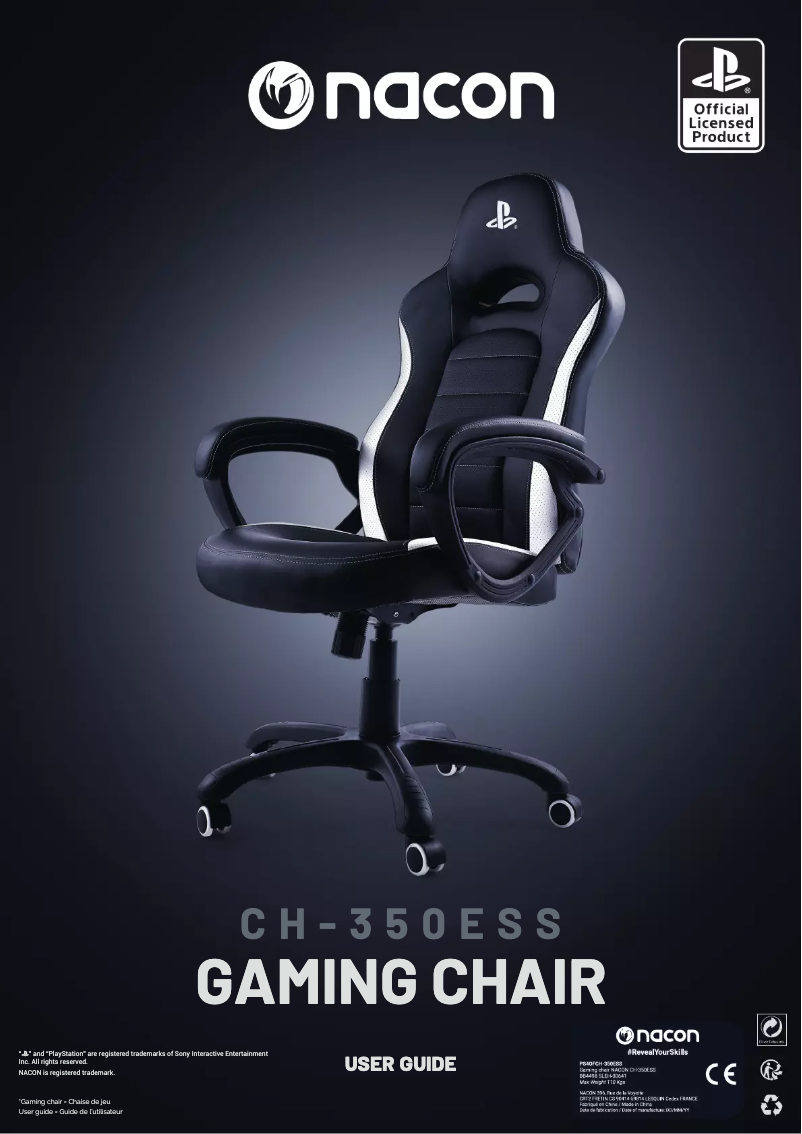 Page 1 de la notice Manuel utilisateur NACON CH-350ESS