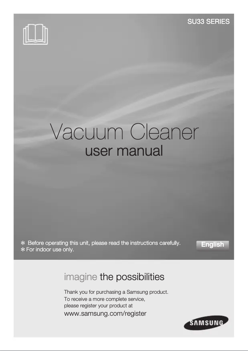 Image de la première page du manuel de l'appareil SU3355