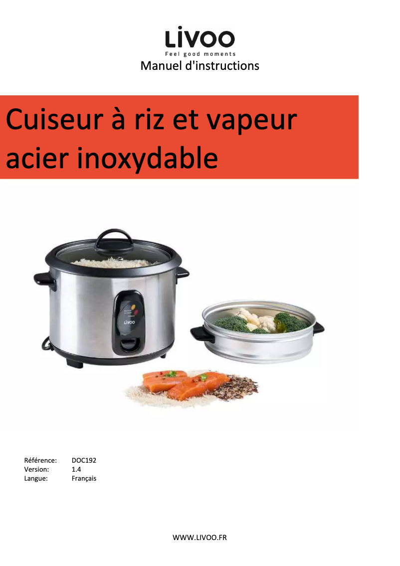 Page 1 de la notice Manuel utilisateur Domoclip DOC192