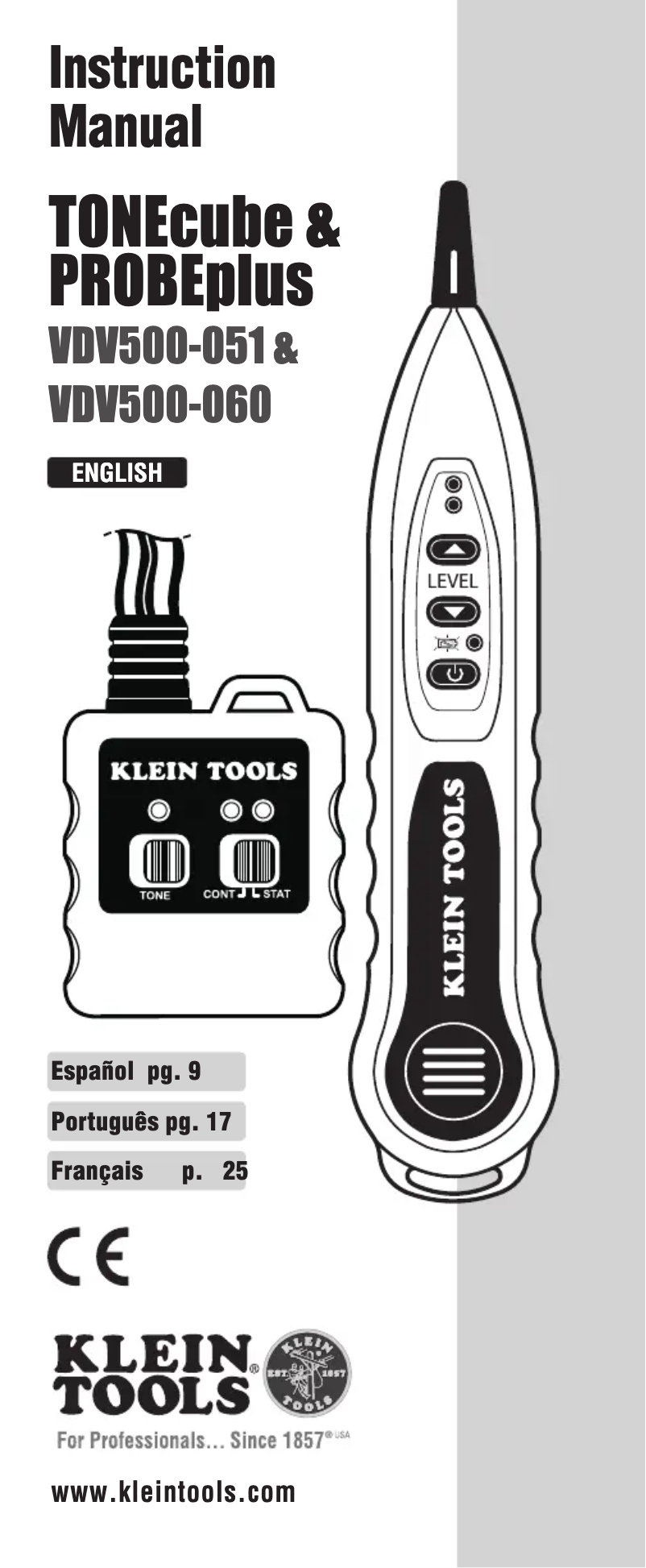 Page n°1 - Manuel utilisateur Klein Tools VDV500-808