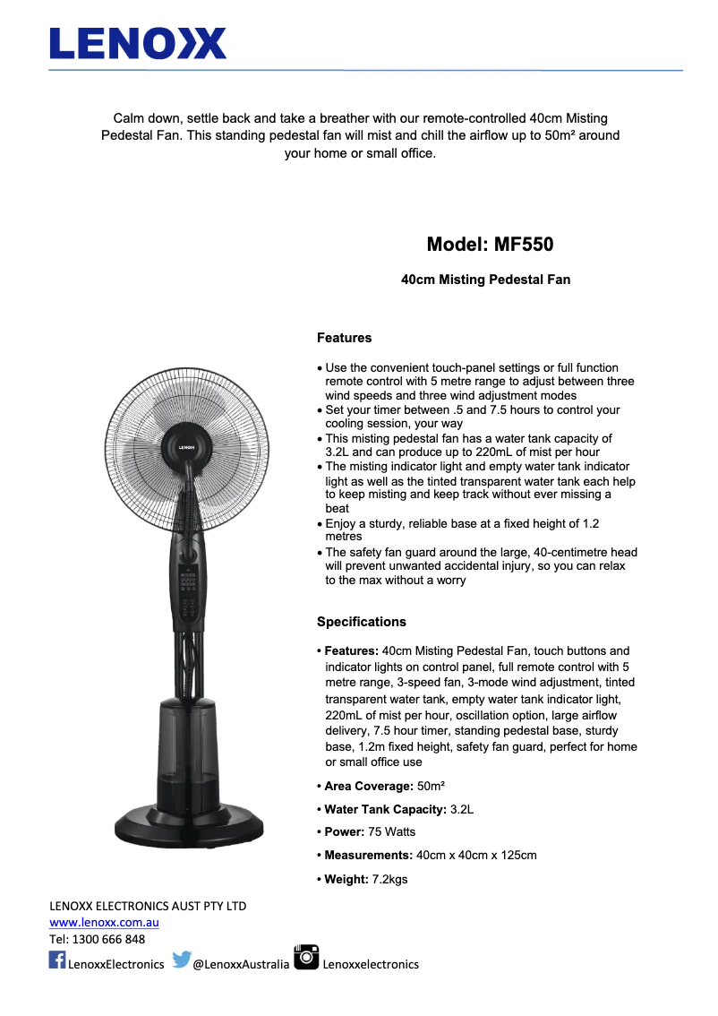Image de la première page du manuel de l'appareil MF550