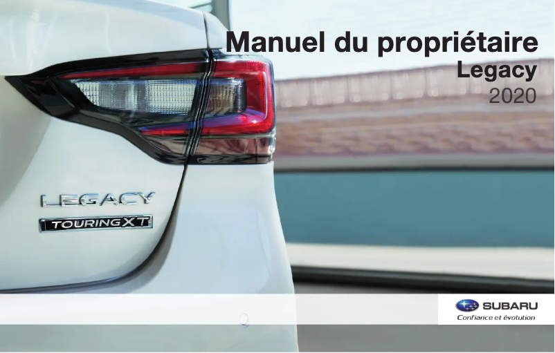 Image de la première page du manuel de l'appareil Legacy (2020)