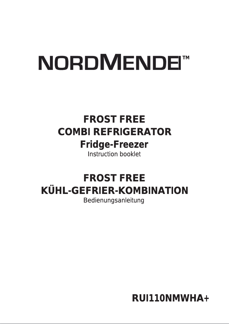 Page n°1 - Manuel utilisateur Nordmende RFF312NFWHA