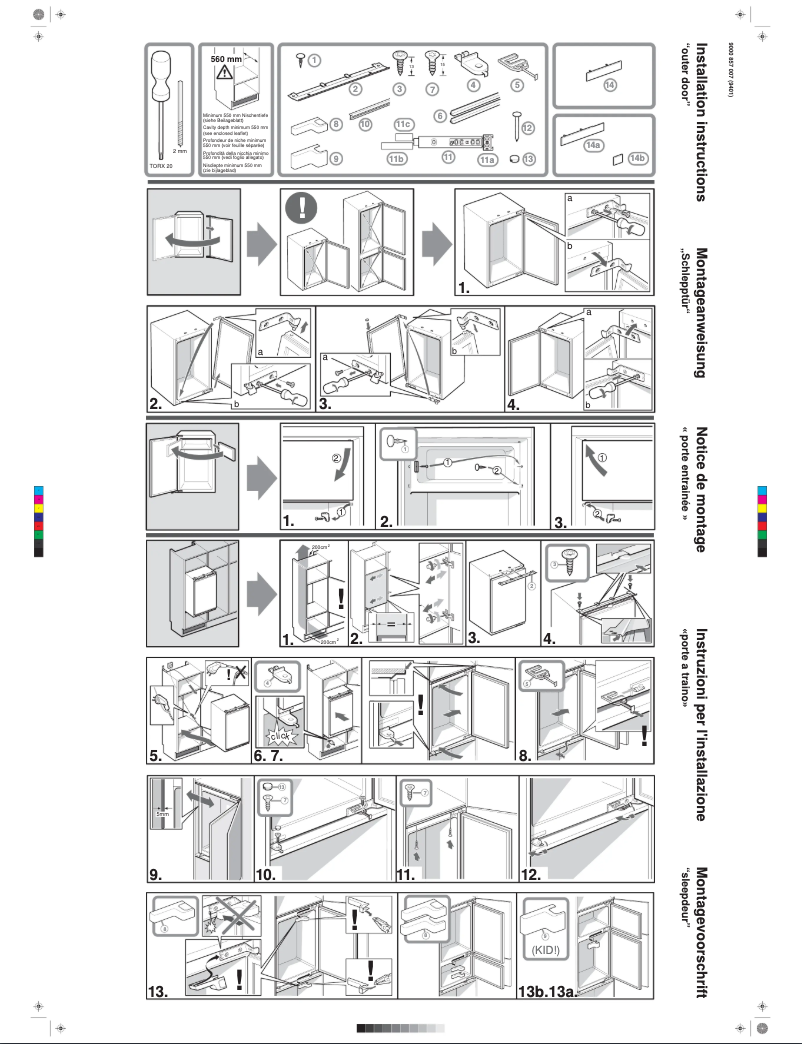 Page n°1 - Guide d'installation Neff K1544X8