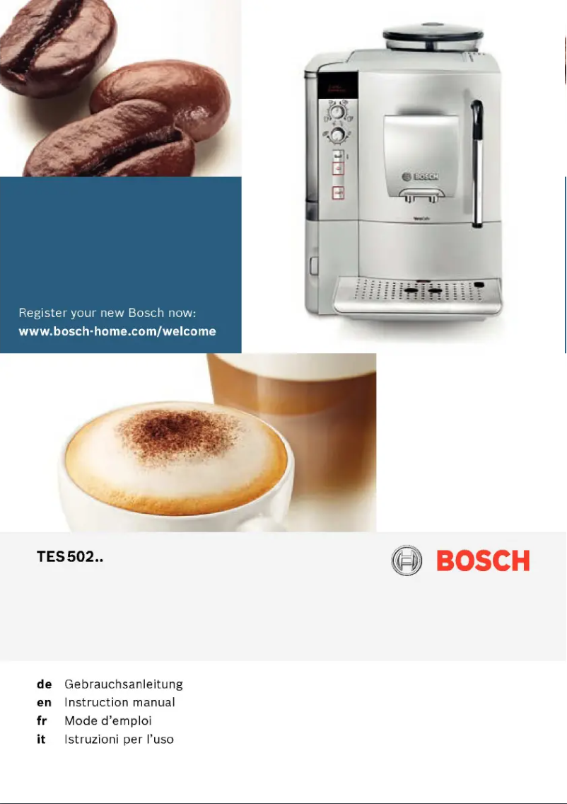 Page n°1 - Manuel utilisateur Bosch TES50251DE