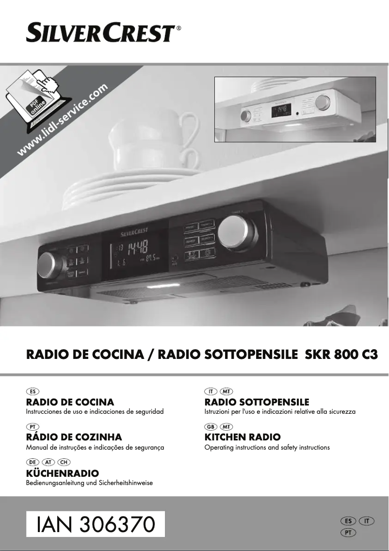 Image de la première page du manuel de l'appareil SKR 800 C3