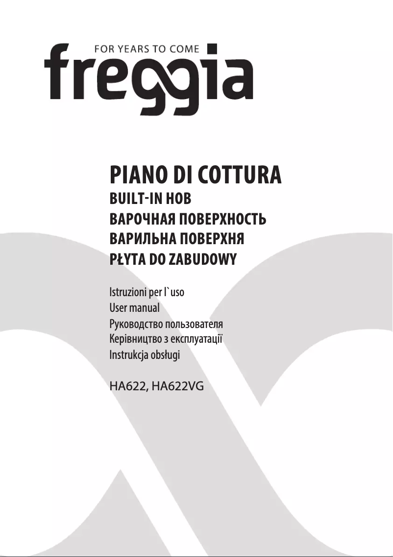 Página 1 del manual Manual de usuario Freggia HA622VGB