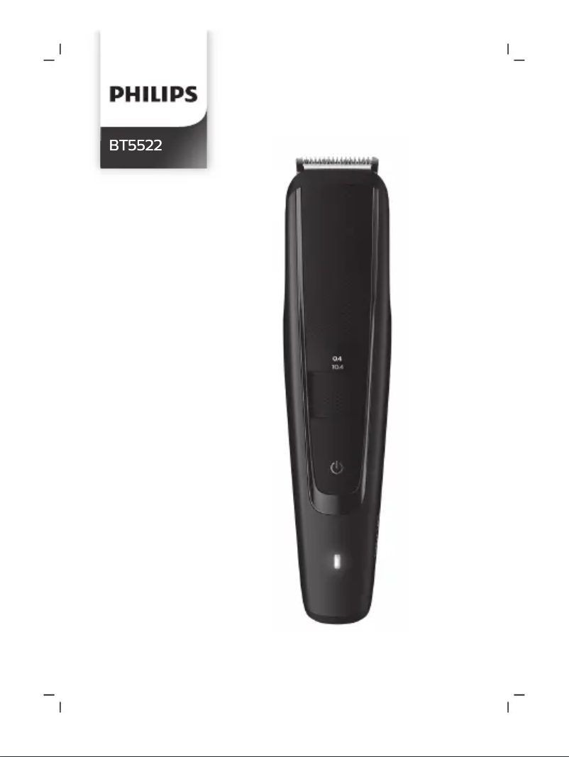 Page 1 de la notice Manuel utilisateur Philips Beardtrimmer Series 5000