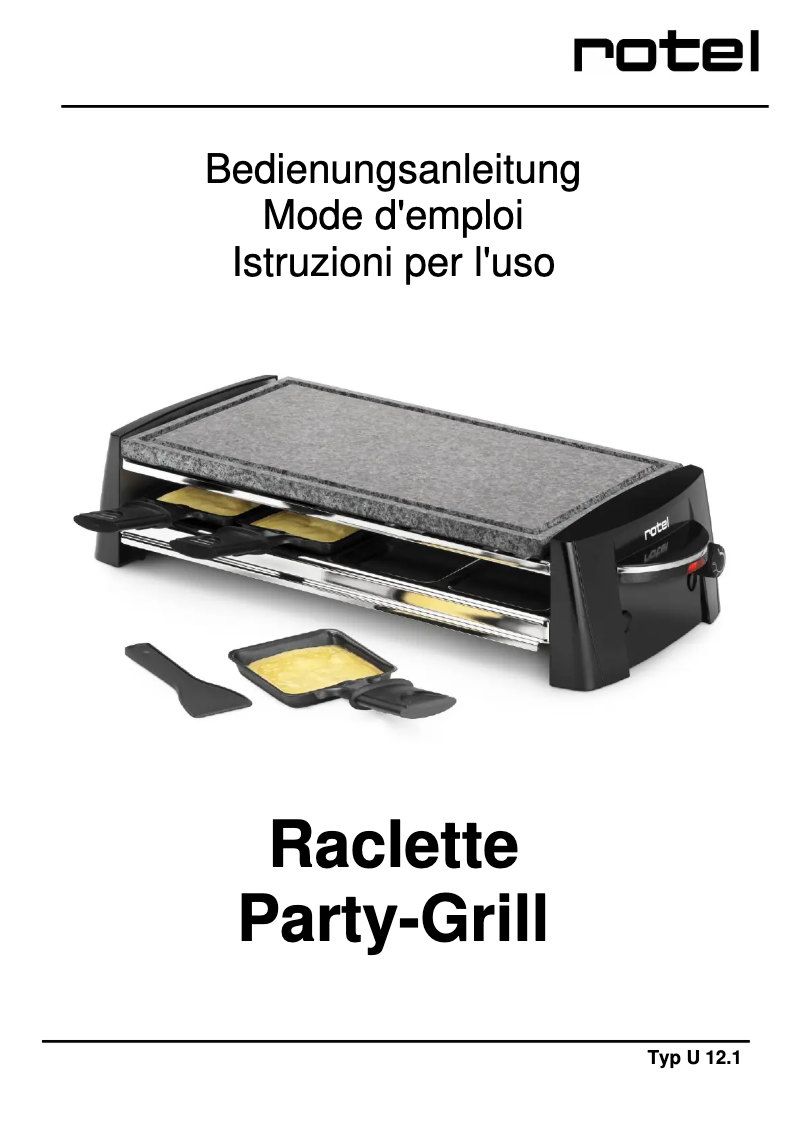 Page n°1 - Manuel utilisateur Rotel U 12.1CH2