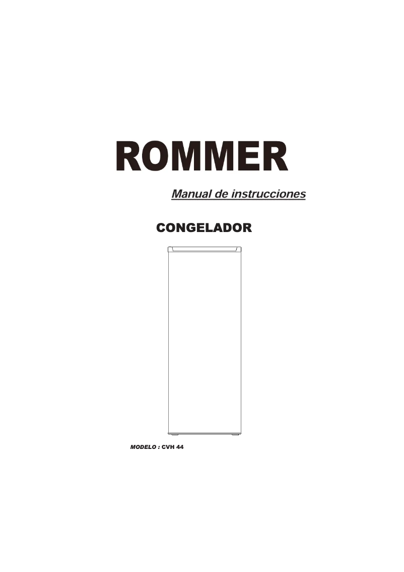 Página 1 del manual Manual de usuario Rommer CVH 44