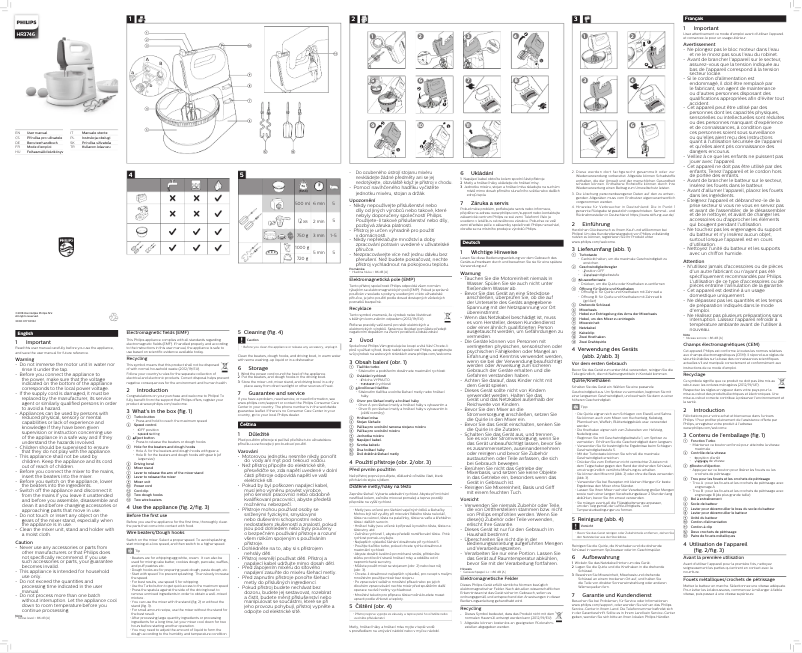 Image de la première page du manuel de l'appareil Viva Collection HR3746