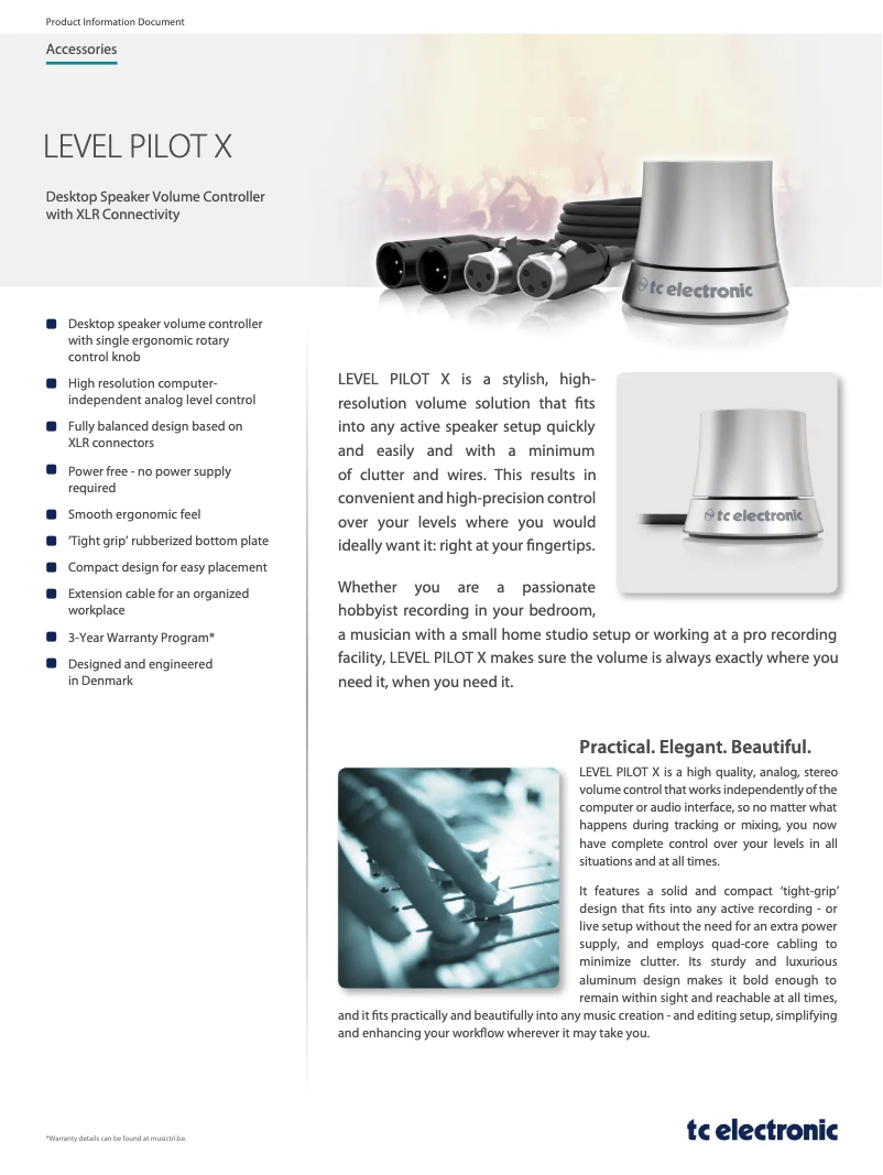 Image de la première page du manuel de l'appareil Level Pilot X