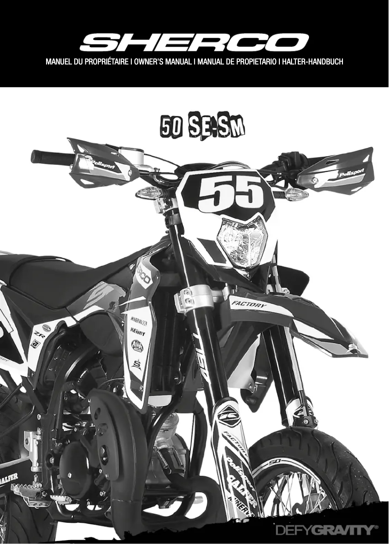 Image de la première page du manuel de l'appareil 50 SM SE (2018)