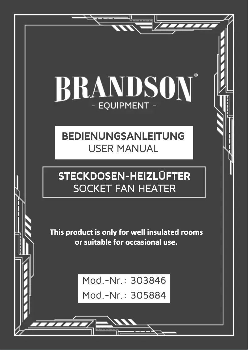 Page 1 de la notice Manuel utilisateur Brandson 305884