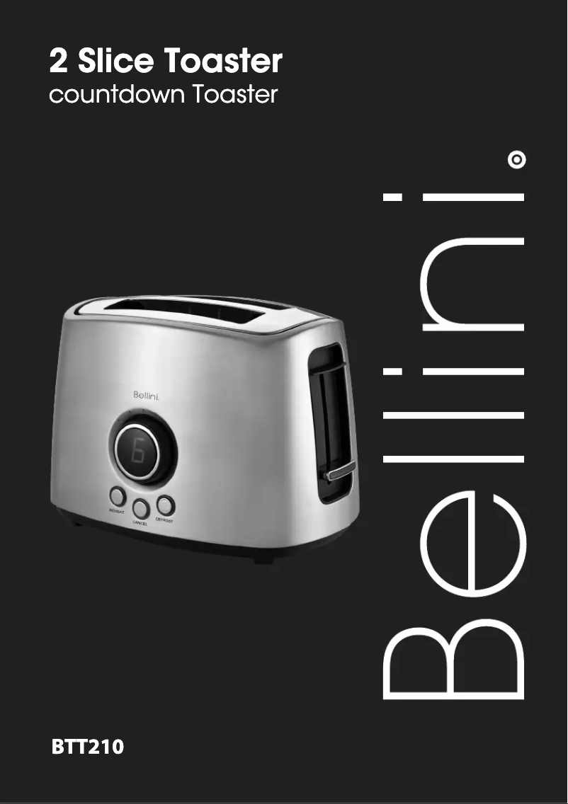 Page 1 de la notice Manuel utilisateur Bellini BTT210