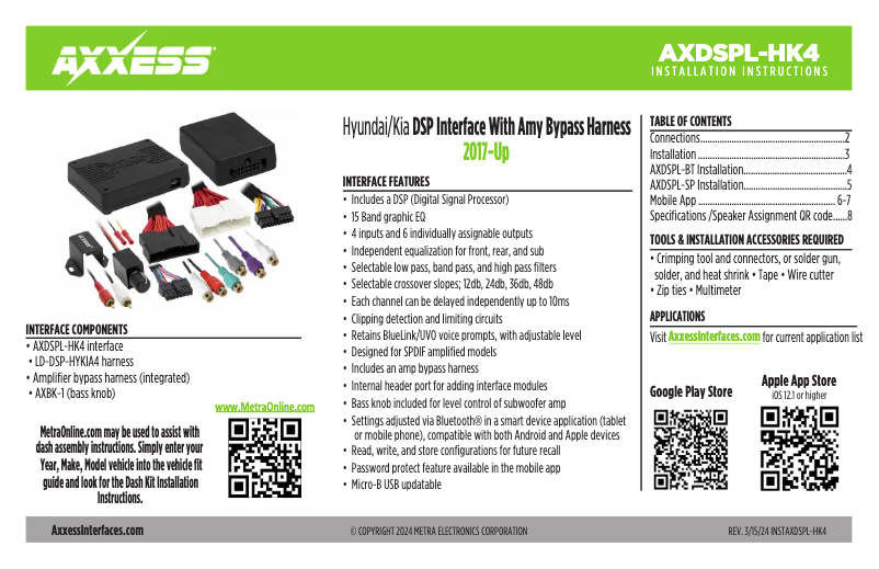 Página 1 del manual Manual de usuario AXESS AXDSPL-HK4