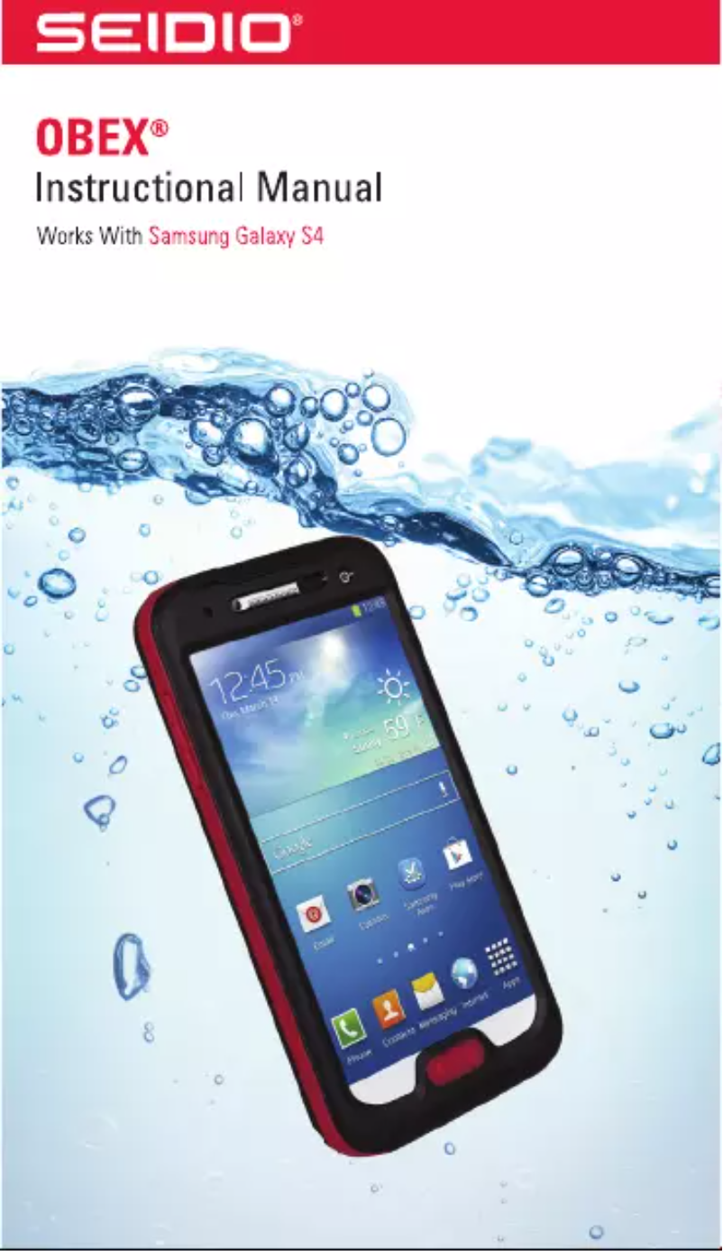 Page n°1 - Manuel utilisateur Seidio OBEX