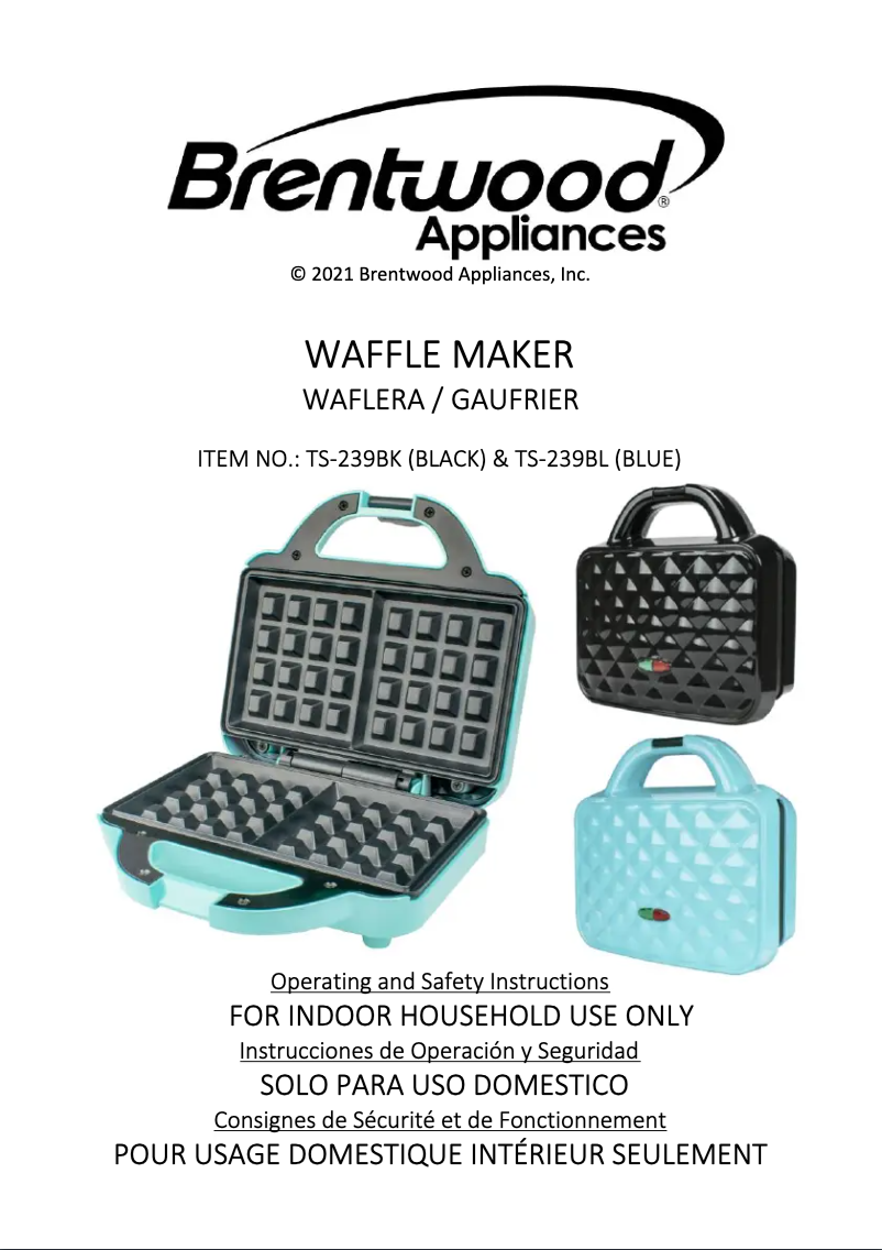 Página 1 del manual Manual de usuario Brentwood TS-239BK