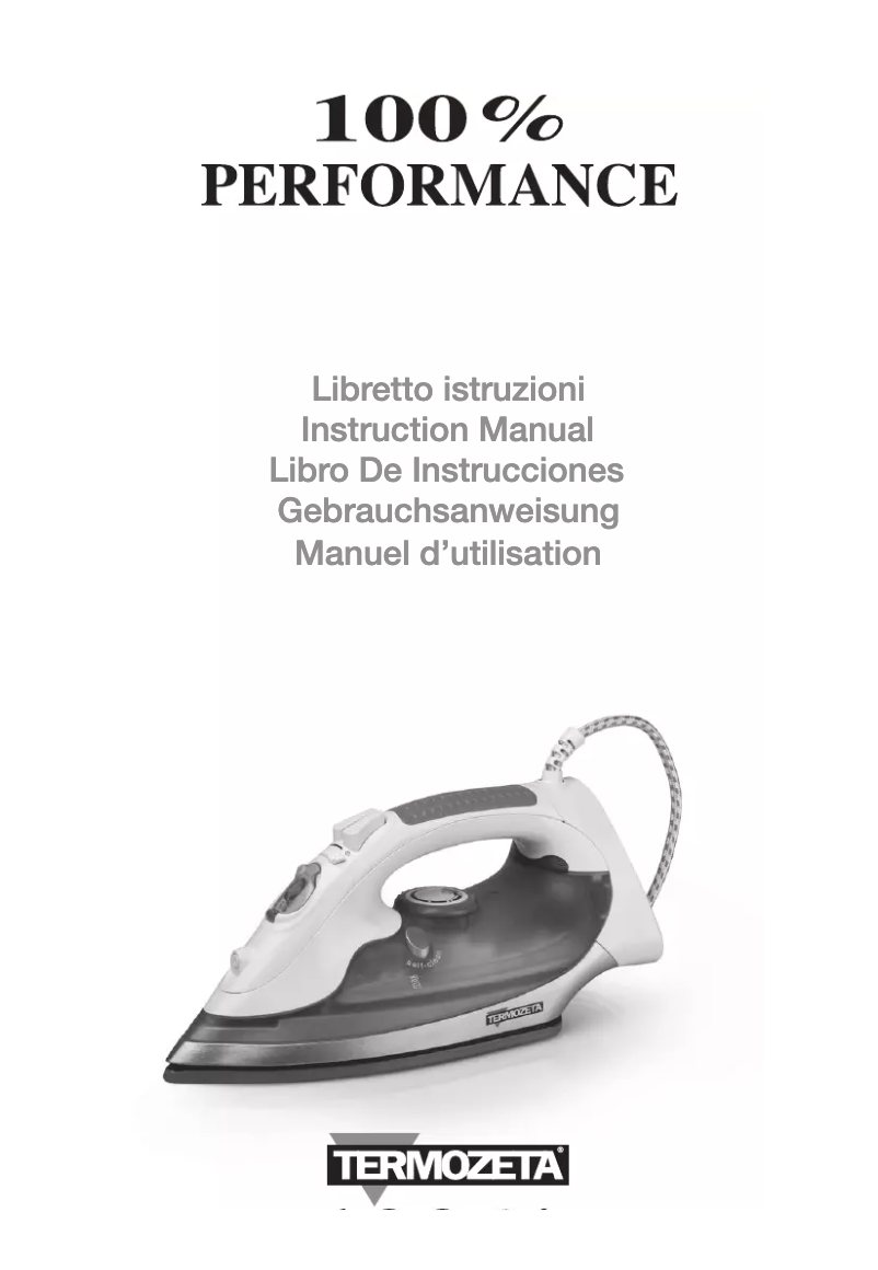 Image de la première page du manuel de l'appareil 100 Performace