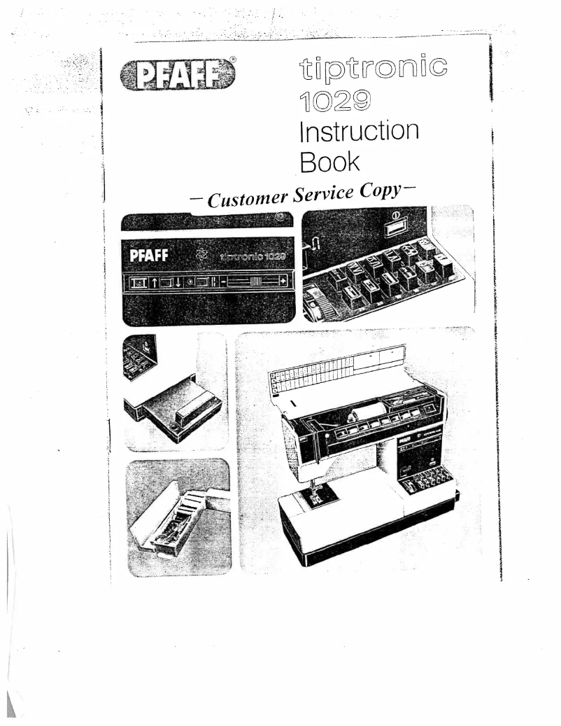Image de la première page du manuel de l'appareil tiptronic 1029
