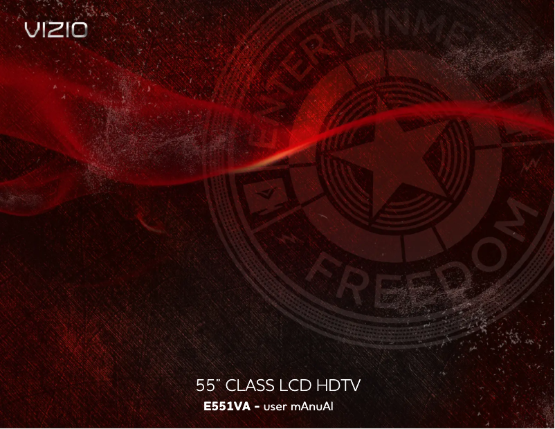 Page 1 de la notice Manuel utilisateur VIZIO E551VA