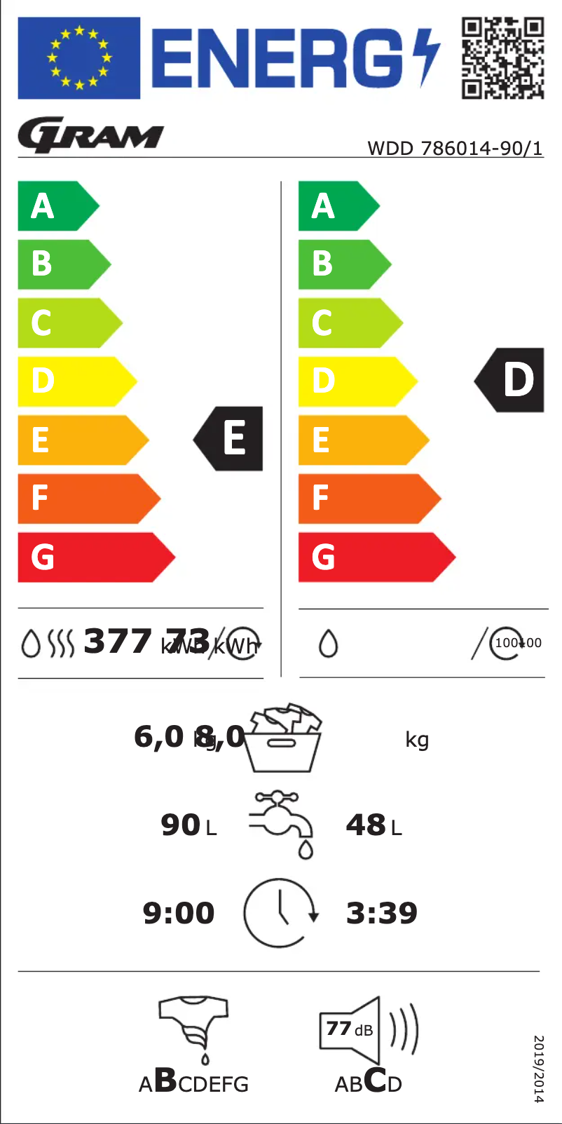 Image de la première page du manuel de l'appareil WDD 786014-90/1