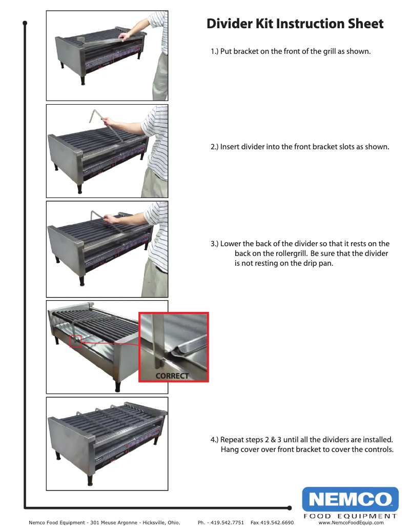 Page n°1 - Manuel utilisateur Nemco 80440-50