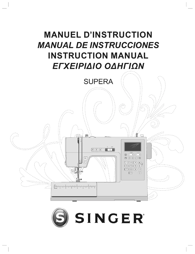 Page 1 de la notice Manuel utilisateur Singer SUPERA