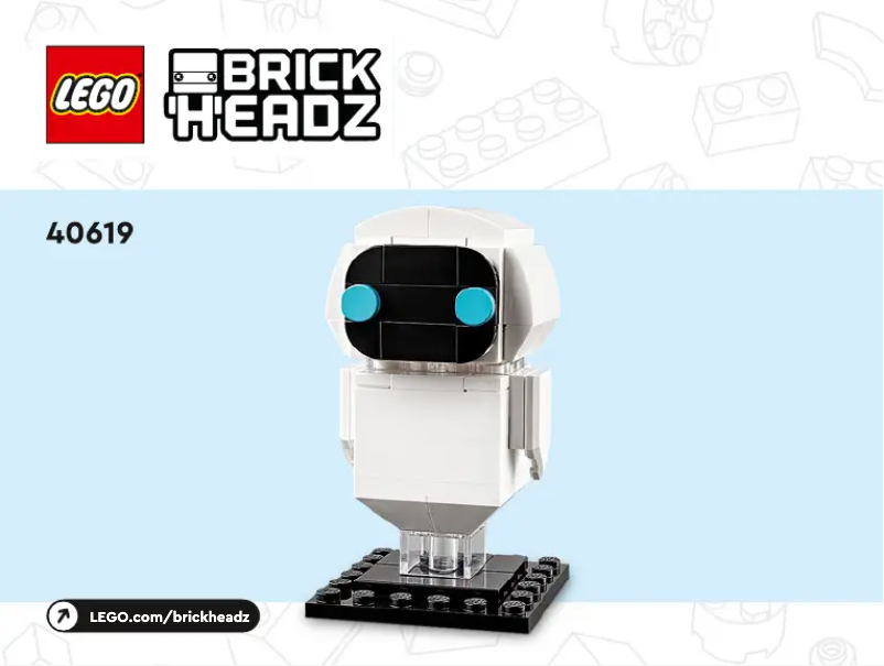 Page 1 de la notice Manuel utilisateur Lego Brickheadz 40619
