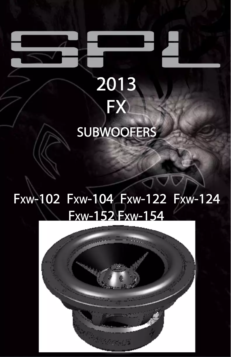 Image de la première page du manuel de l'appareil FXW-152