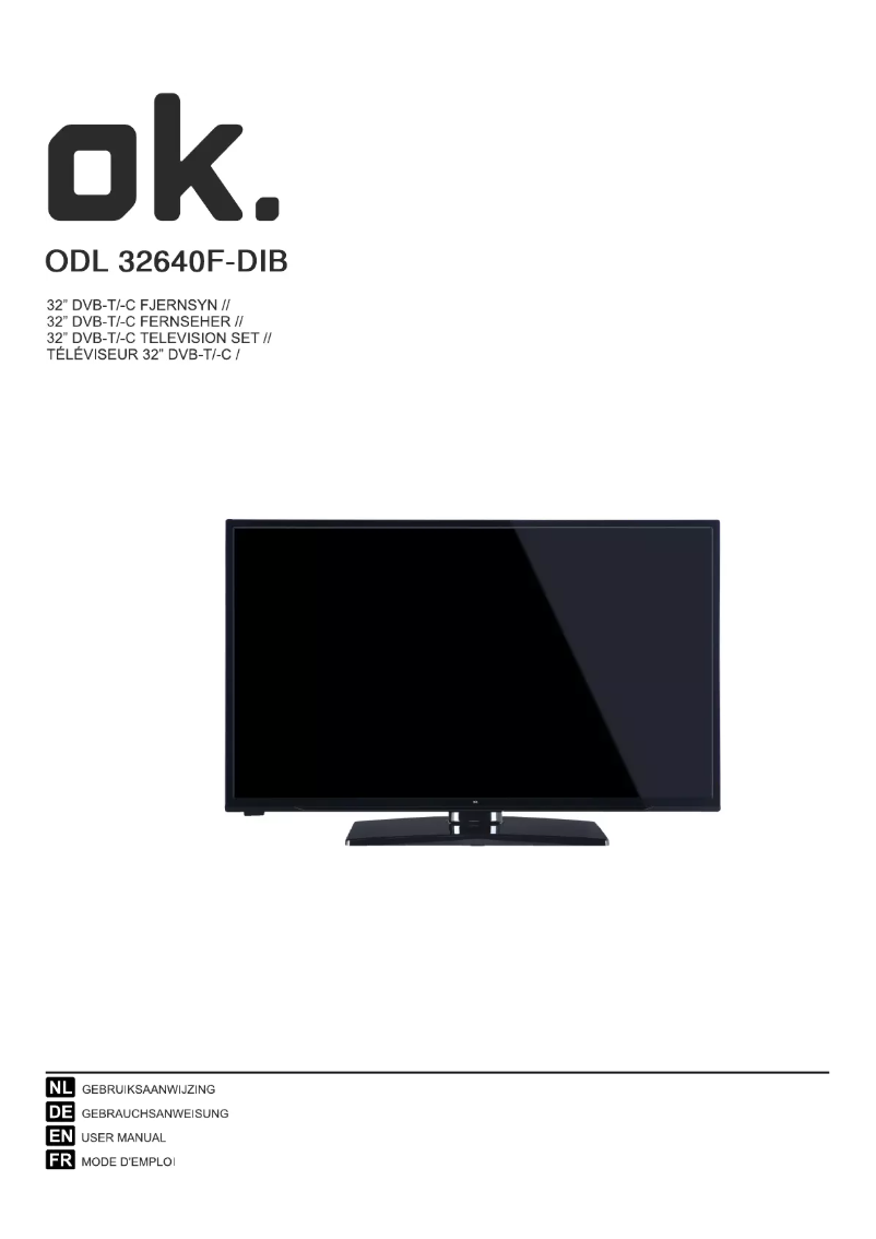 Page n°1 - Manuel utilisateur OK ODL 32640F-DIB