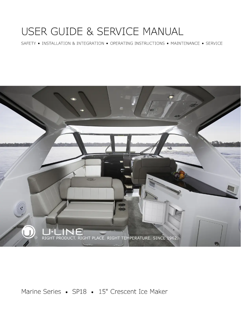 Image de la première page du manuel de l'appareil SP18FCS