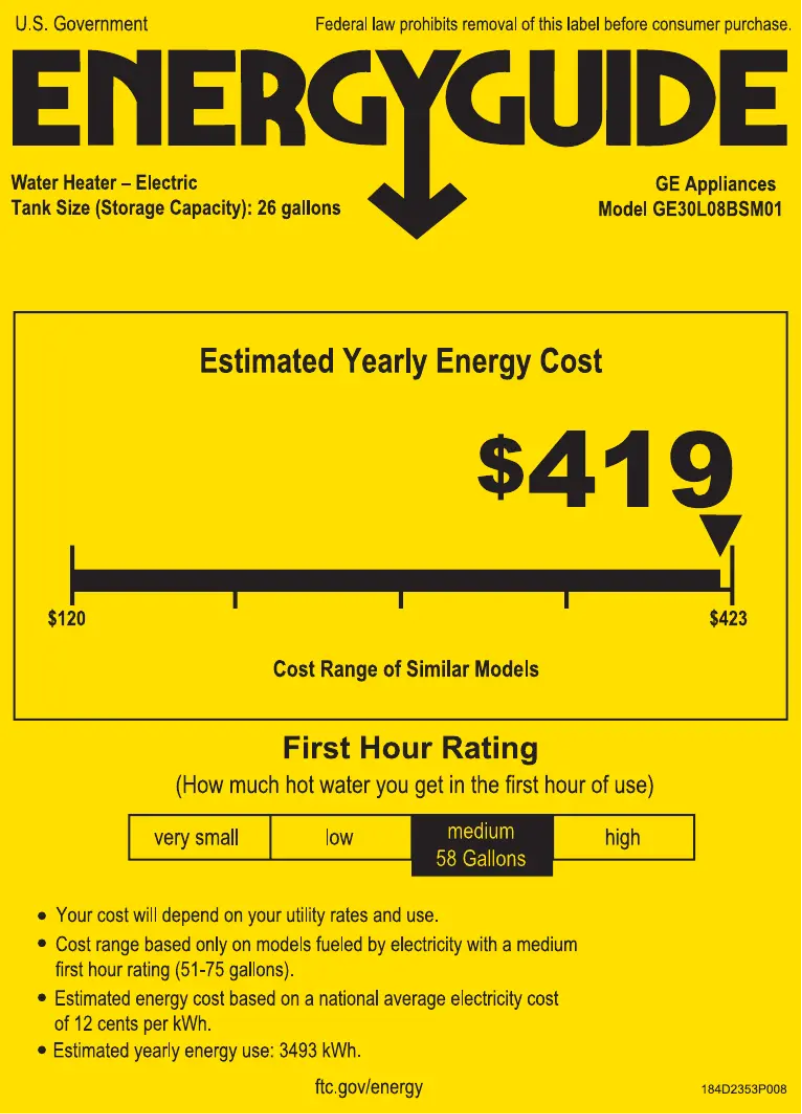 Image de la première page du manuel de l'appareil GE30L08BSM