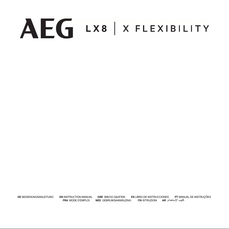 Página 1 del manual Manual de usuario AEG LX8-2-WR32