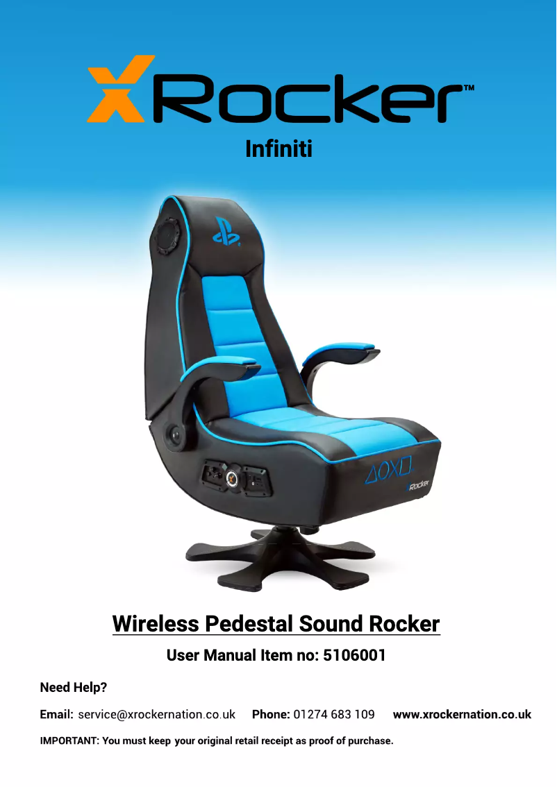 Page 1 of the manual User Manual X Rocker Infiniti