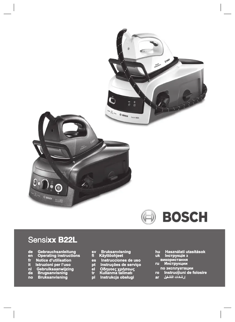 Page 1 de la notice Manuel utilisateur Bosch Sensixx B22L TDS2220