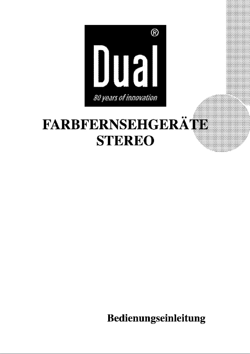 Page 1 de la notice Manuel utilisateur Dual DTV 2150-1