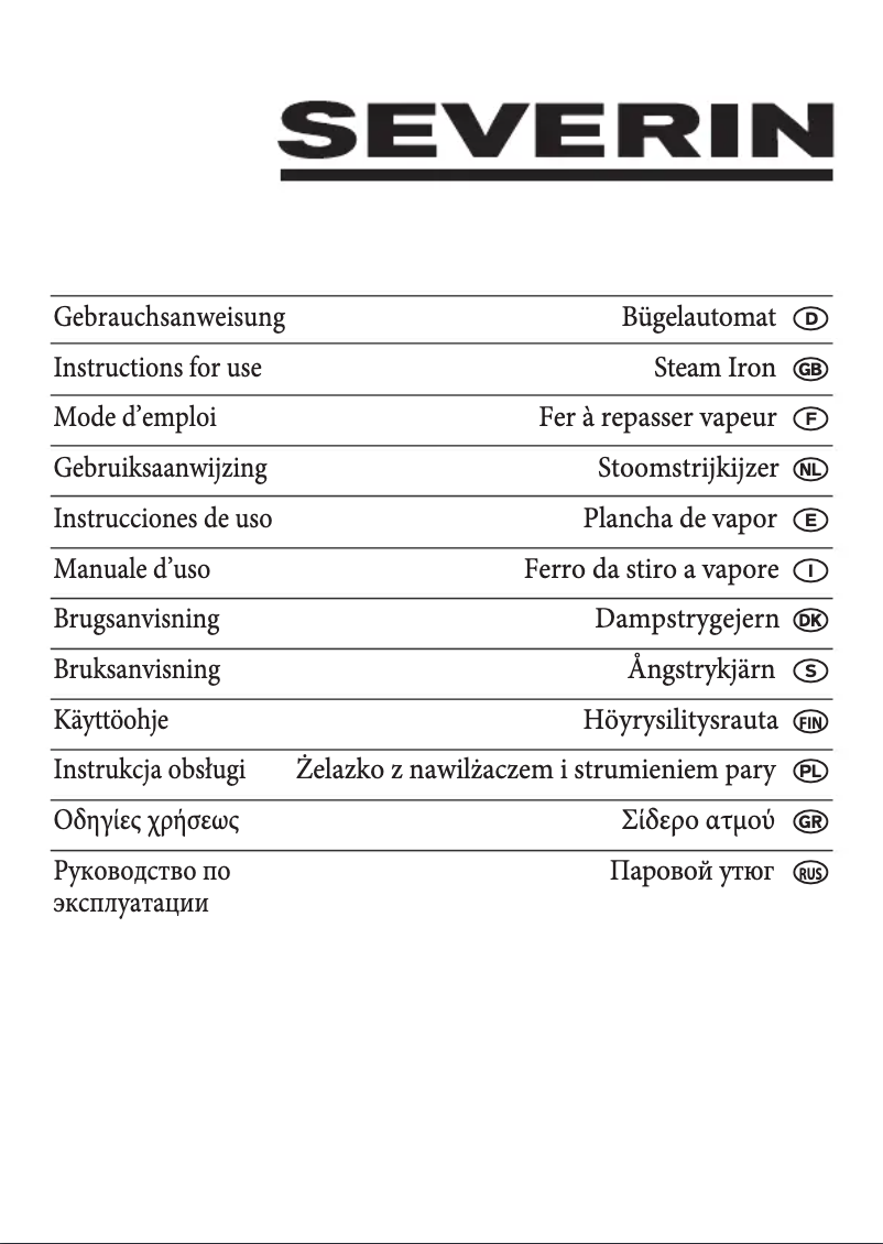 Page 1 de la notice Manuel utilisateur Severin BA 3237