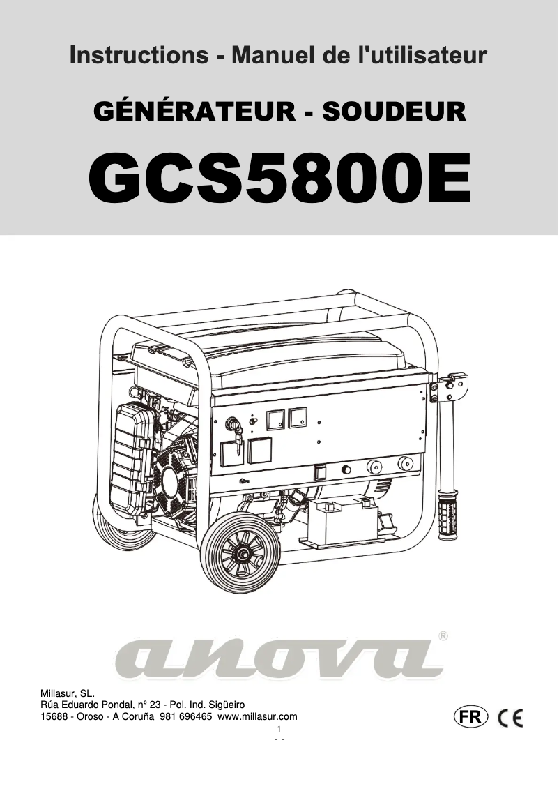 Imagen de la primera página del manual del dispositivo GCS5800E