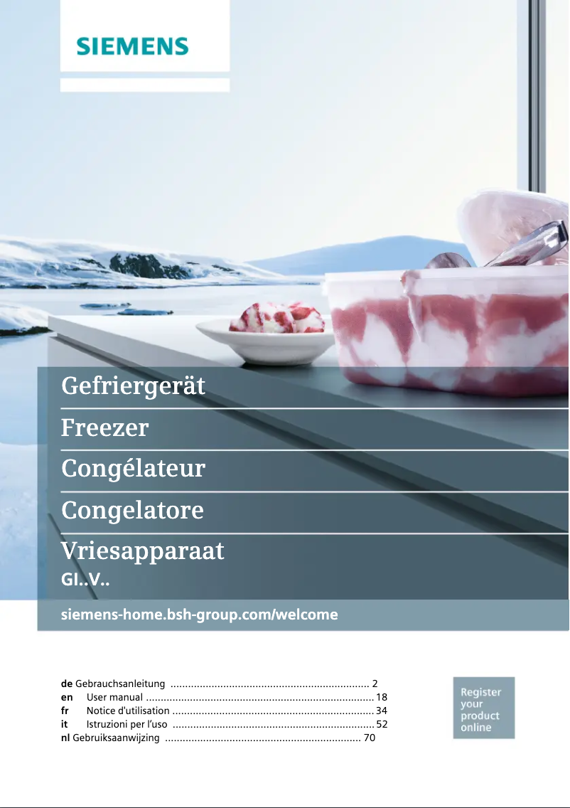 Image de la première page du manuel de l'appareil GI21VAD40